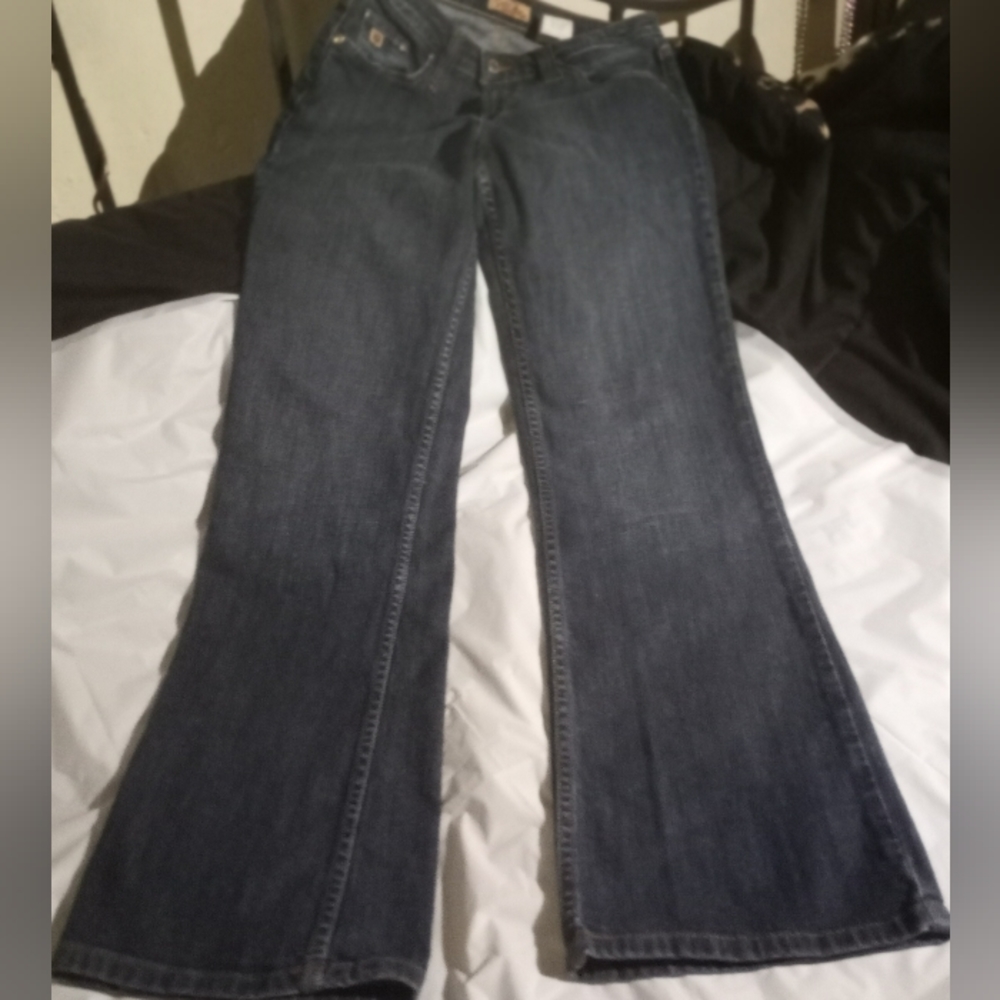 Y2K Vintage Paris Blues Wide Leg Mid Rise Jeans 9 Good Shape